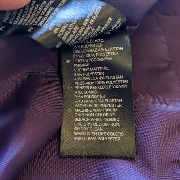 Royal purple pencil skirt H&M size 6 with pretty bow 💜 - Picture 10 of 10